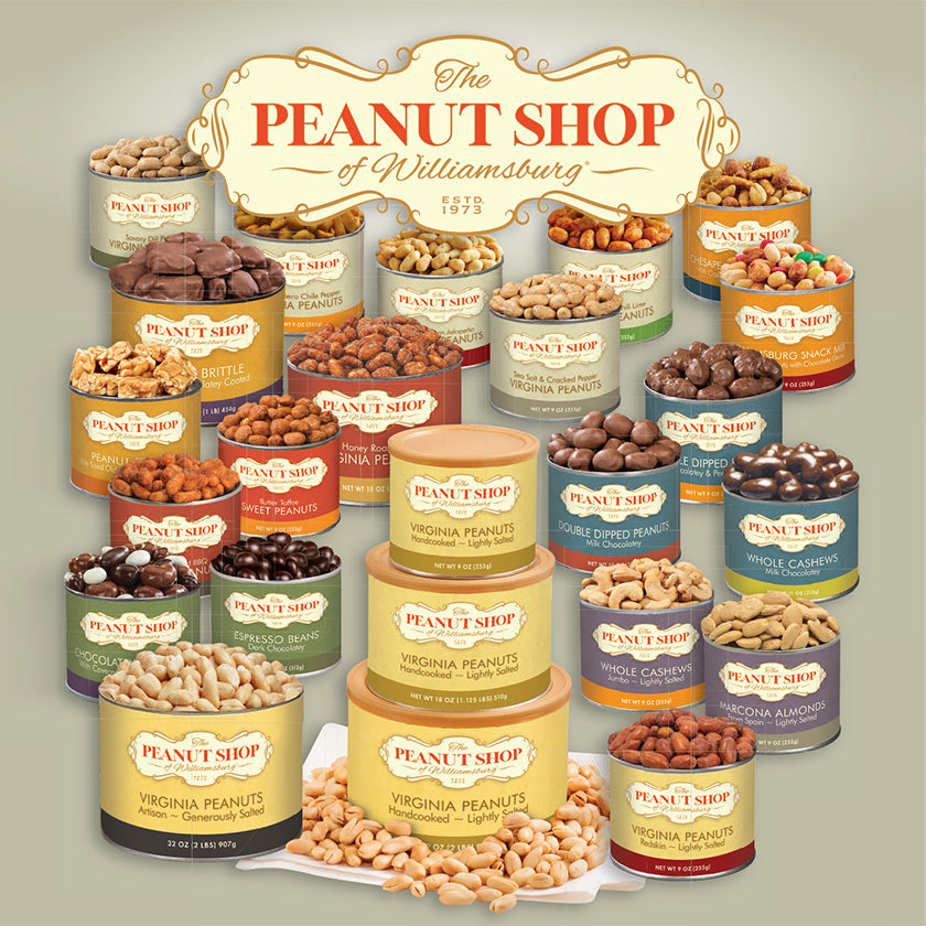 The Peanut Shop - Handcooked Virginia Peanuts - LIGHTLY SALTED, 2oz