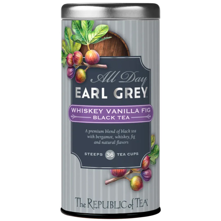 The Republic of Tea - All Day Earl Grey Whiskey Vanilla Fig Black