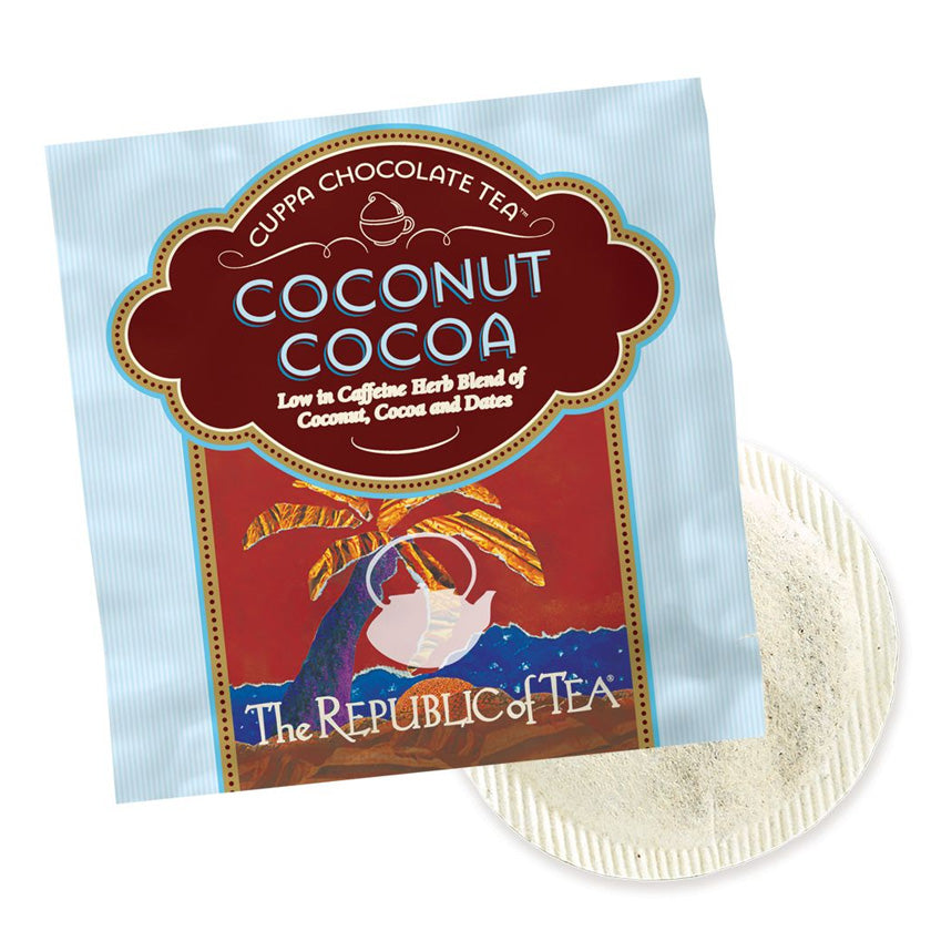The Republic of Tea - Cuppa Chocolate Coconut Cocoa Overwraps (50 Bags)