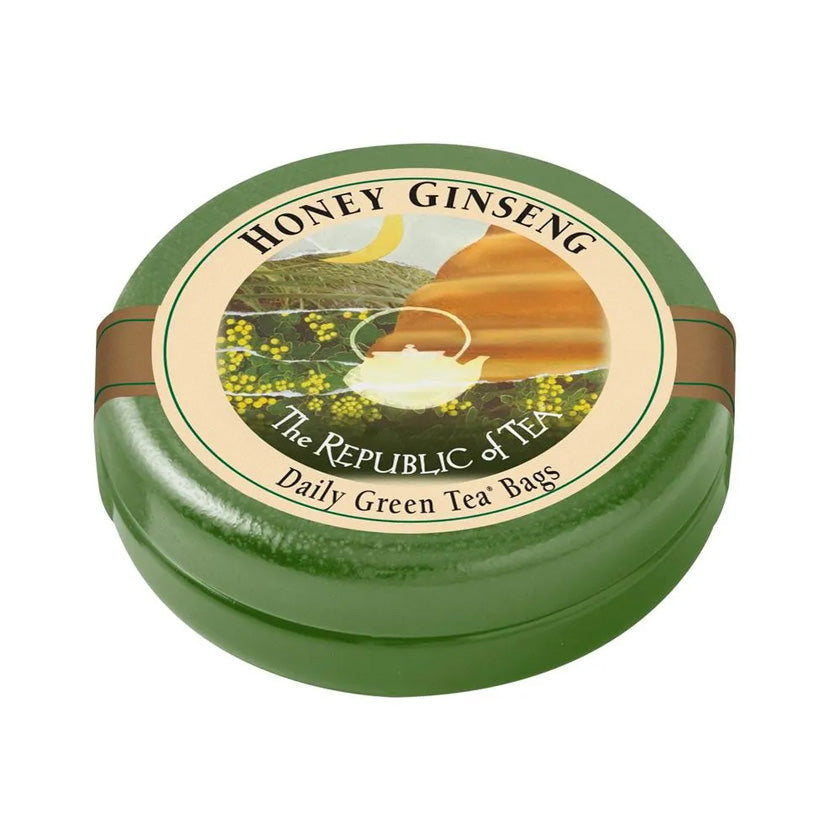 The Republic of Tea - Daily Green Tea® - Honey Ginseng Green Traveler's Tin (18 ct)