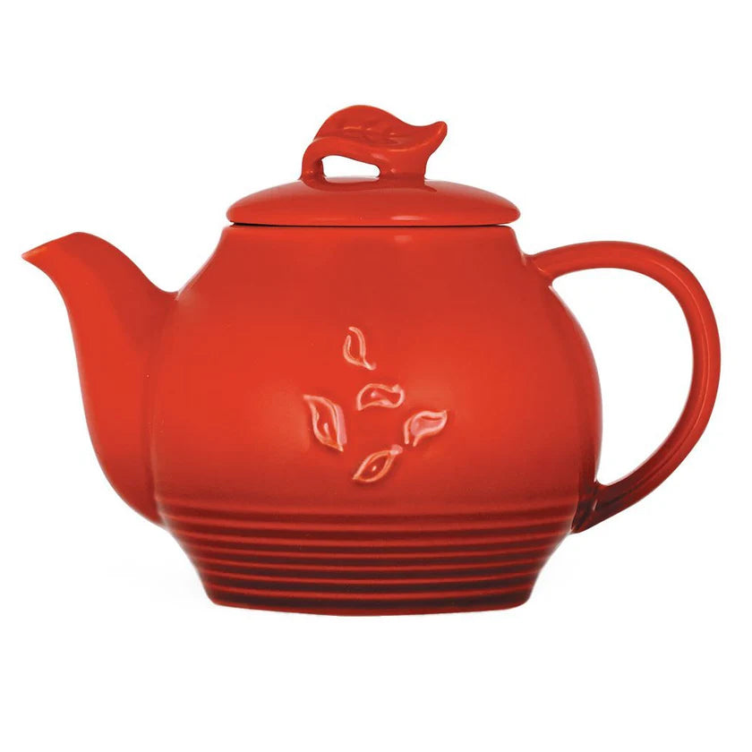 The Republic of Tea - Dancing Leaves Teapot - Red
