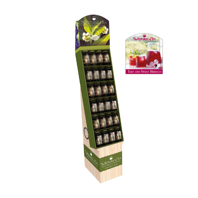 The Republic of Tea - Hibiscus Teas - Loaded Shipper Display