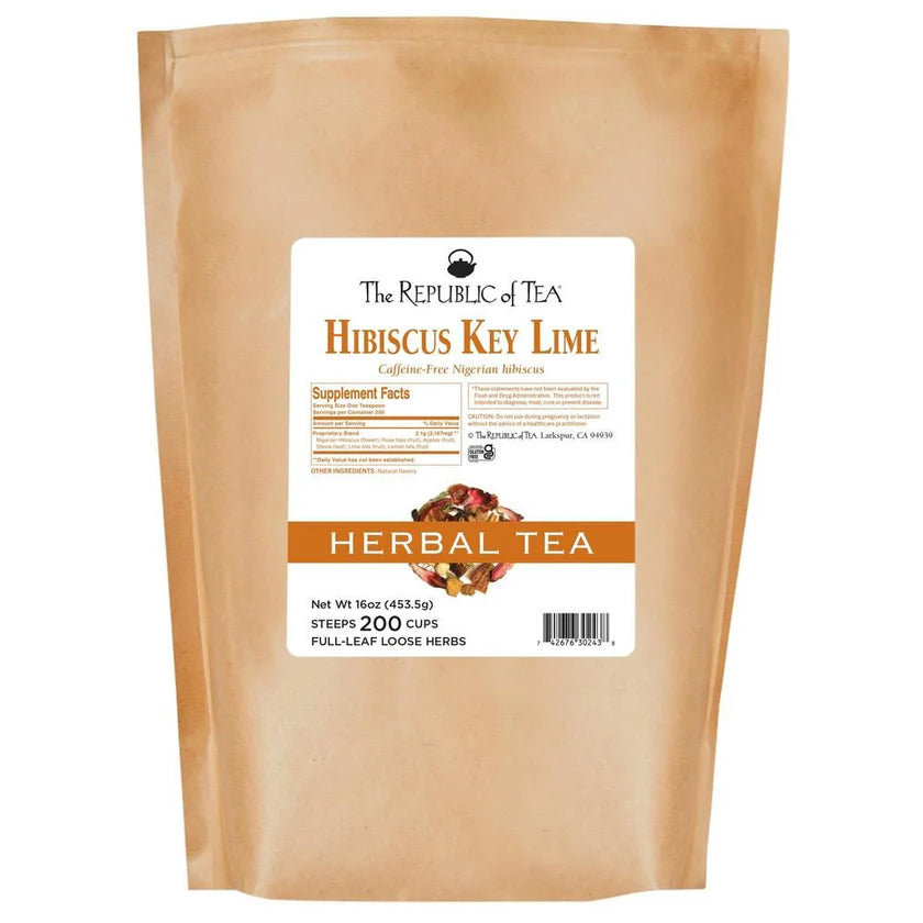 The Republic of Tea - Key Lime Hibiscus Full Leaf Bulk (1 lb)