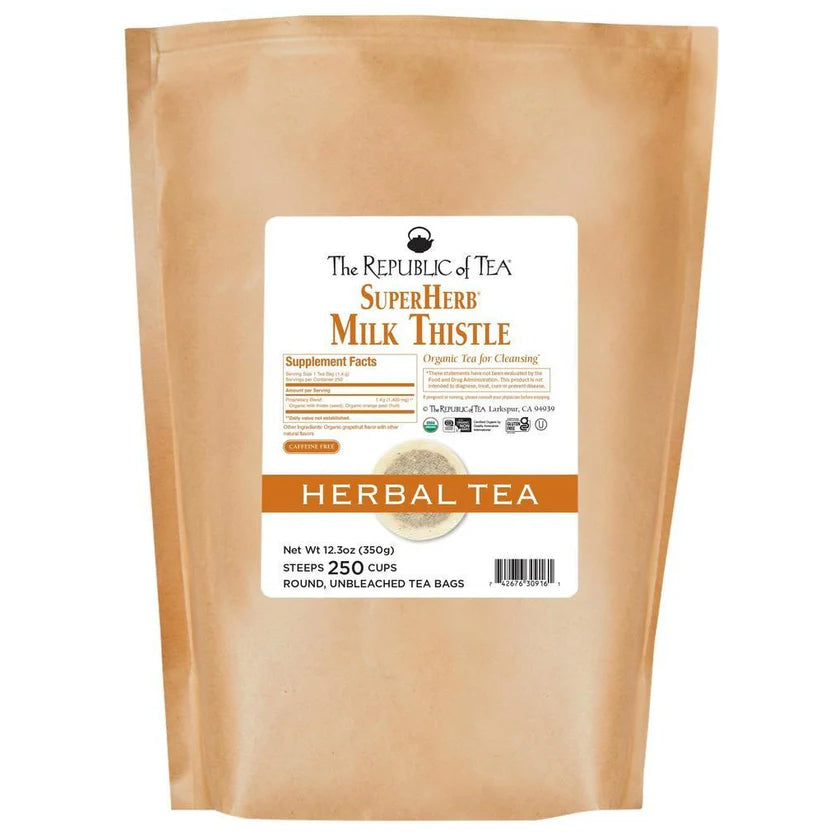 The Republic of Tea - Organic Milk Thistle SuperHerb® Bulk Bag (250 ct)
