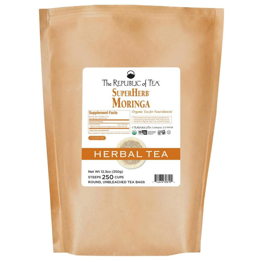 The Republic of Tea - Organic Moringa Bulk Bag (250 ct)