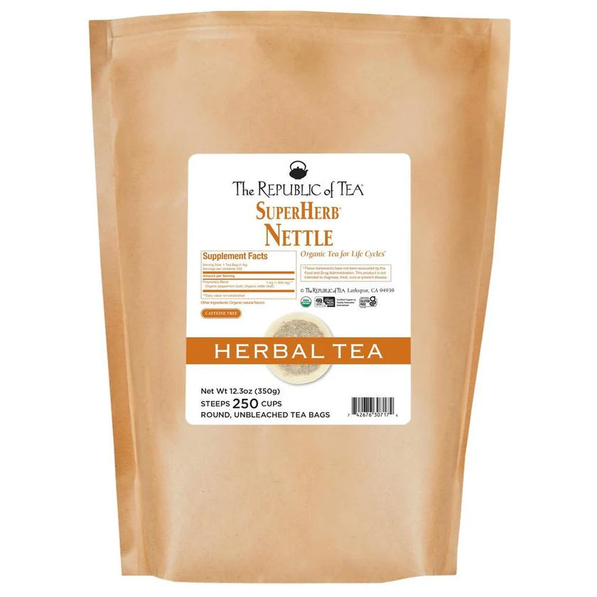 The Republic of Tea - Organic Nettle SuperHerb® Bulk Bag (250 ct)