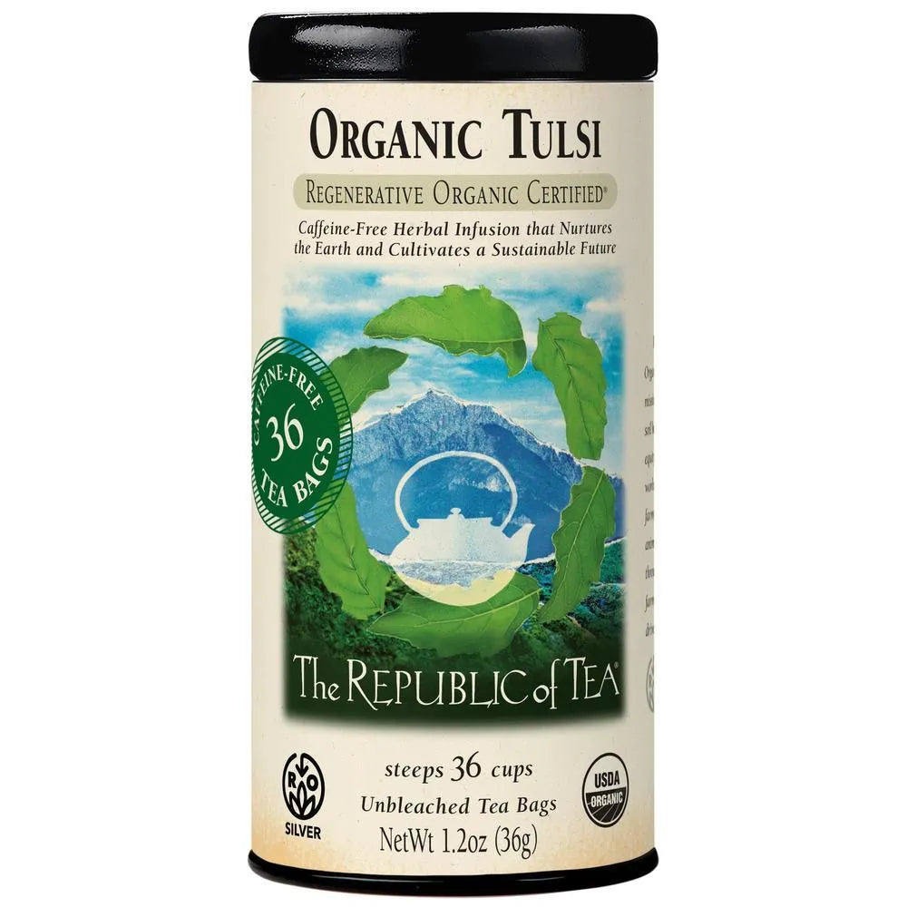 The Republic of Tea - Regenerative Organic Certified® Tulsi Herbal Tea
