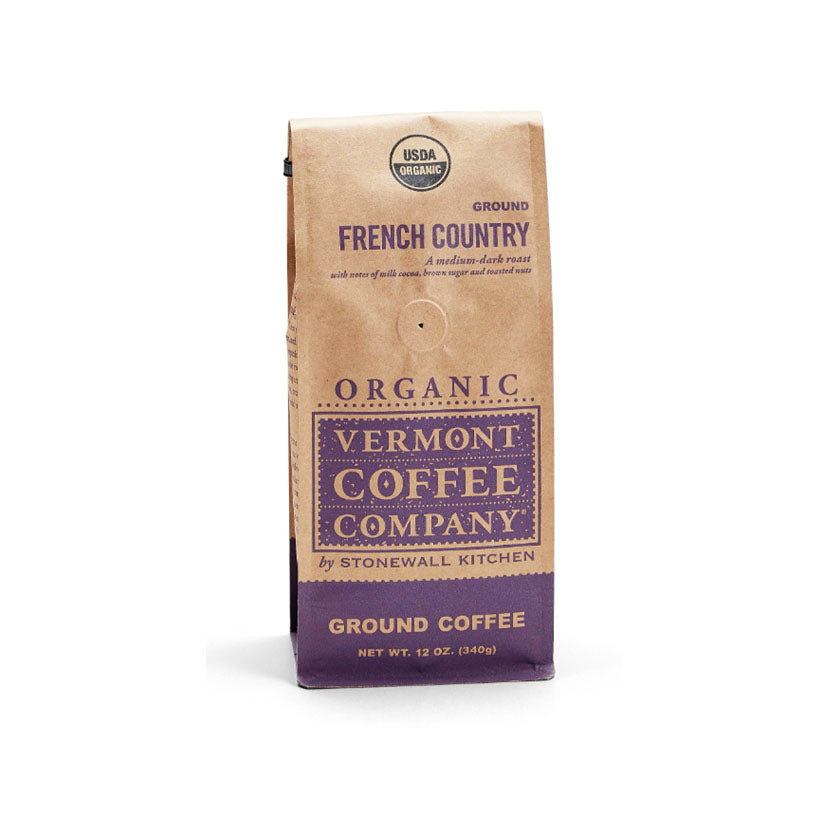Vermont Coffee - Organic French Country Ground Coffee 12oz