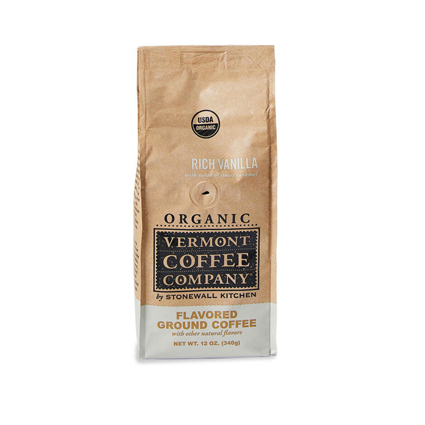 Vermont Coffee - Organic Rich Vanilla Ground Coffee 12oz