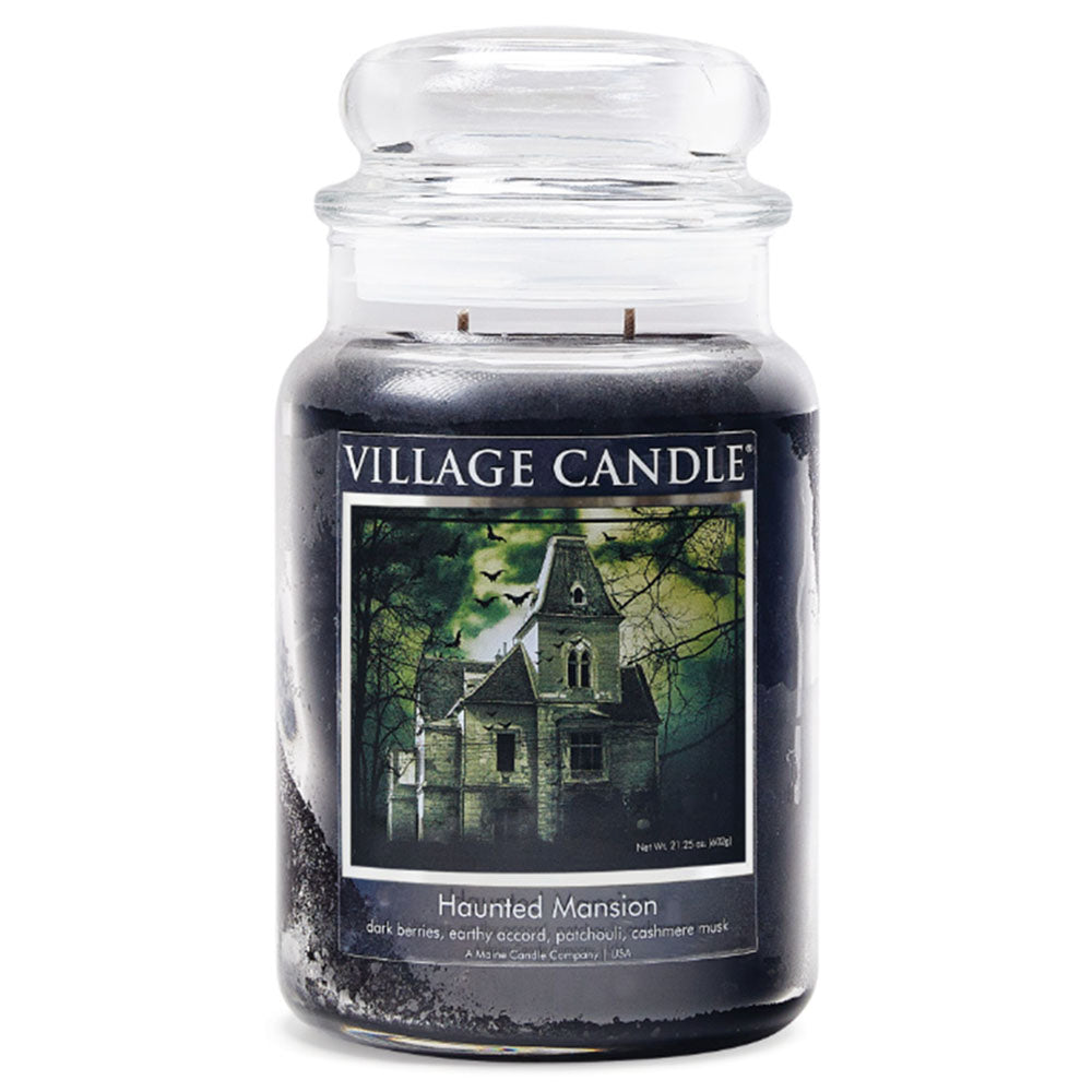Village Candle - Haunted Mansion - Large Glass Dome