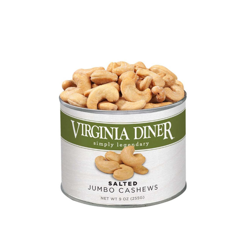 Virginia Diner - Salted Jumbo Cashews Tin 9oz