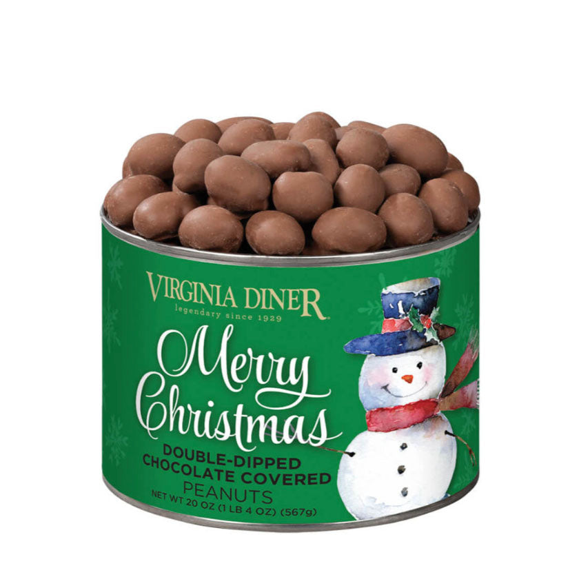 Virginia Diner - Merry Christmas Double-Dipped Chocolate Covered Peanuts 20oz