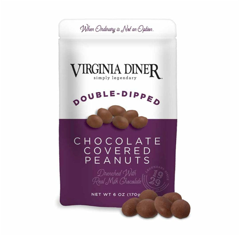 Virginia Diner - Milk Chocolate Double-Dipped Peanuts 6oz Stand Up Bag