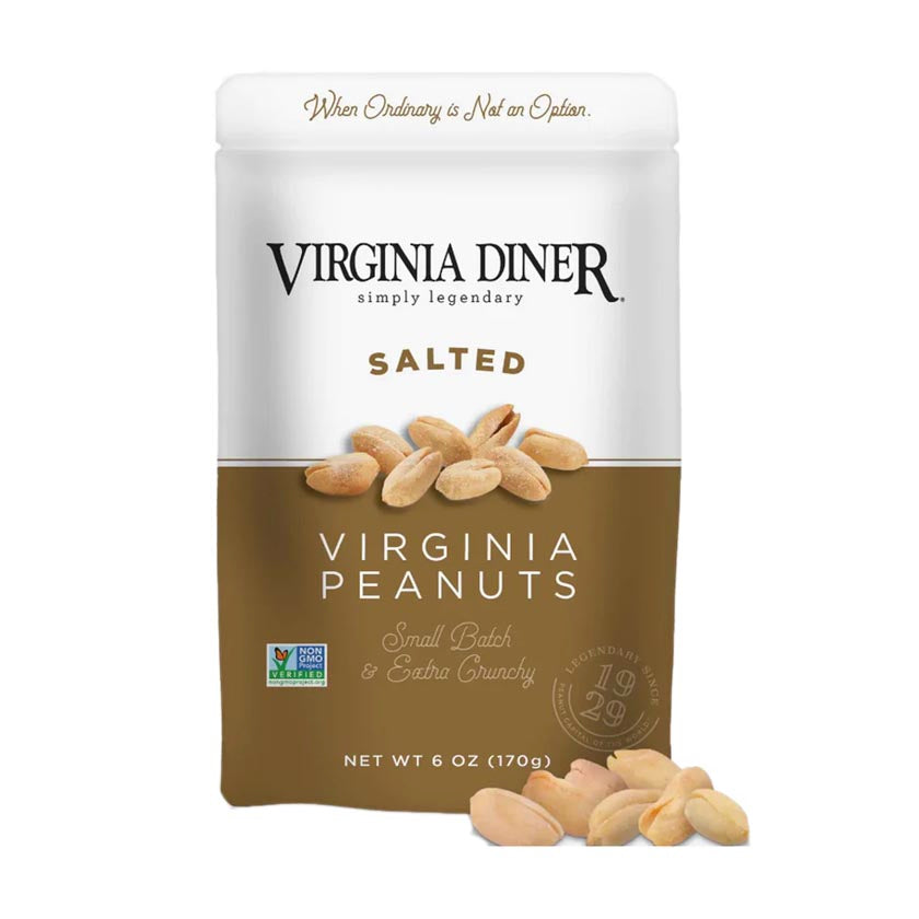 Virginia Diner - Salted Virginia Peanuts 6oz Stand Up Bag