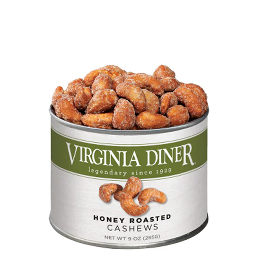 Virginia Diner - Cashews Honey Roasted Tin 9oz