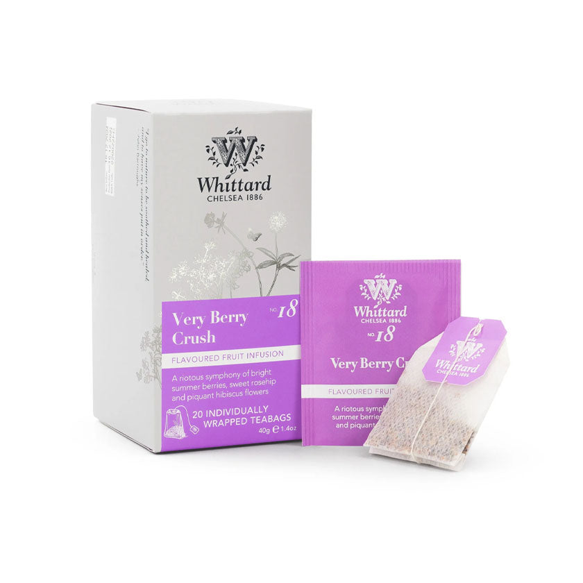 Whittard of Chelsea - Classic Very Berry Crush 20 Individually Wrapped Teabags