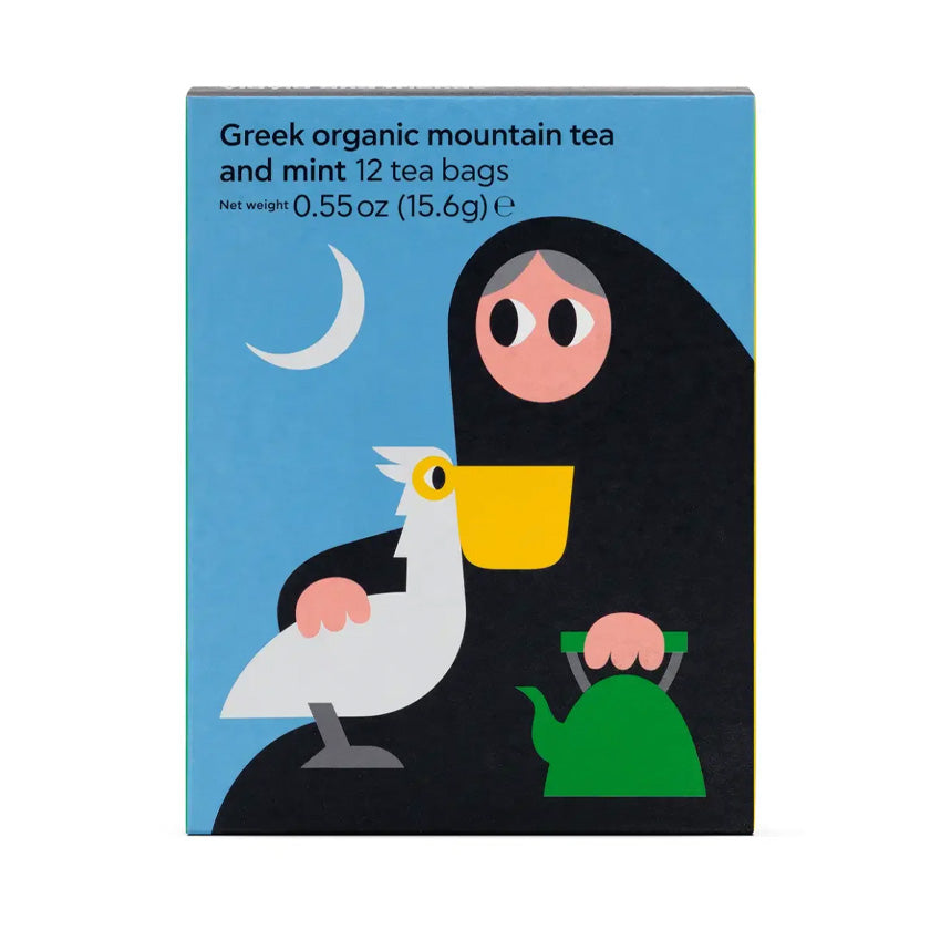 Yiayia &amp; Friends - Greek Organic Mountain Tea &amp; Mint (12 tea bags)