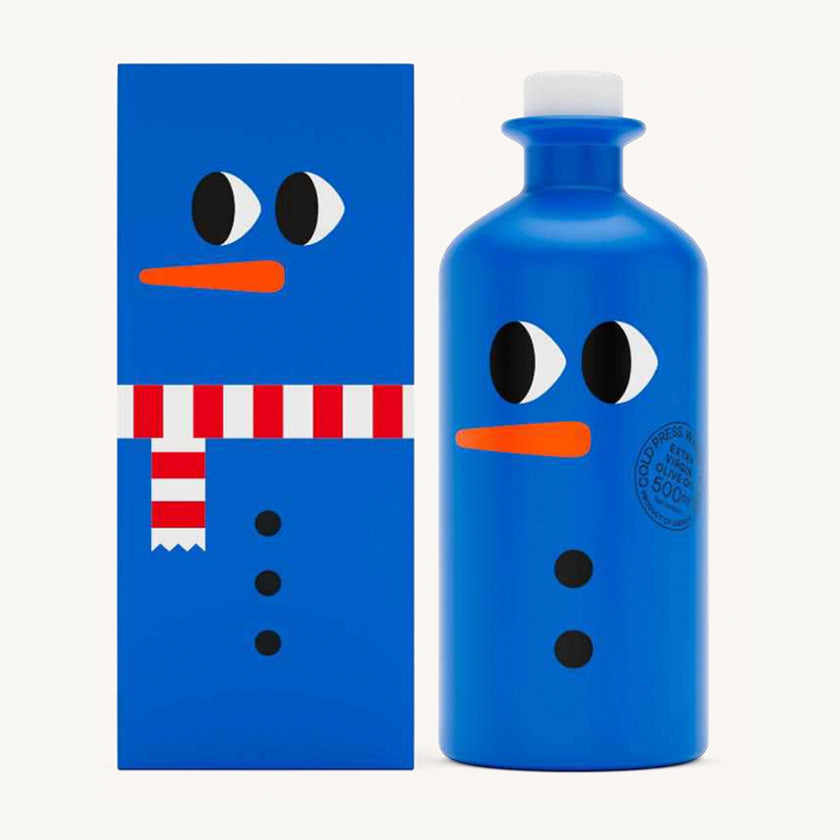 Yiayia & Friends - Snowman Bottle with Gift Box - EVOO - 500 ml