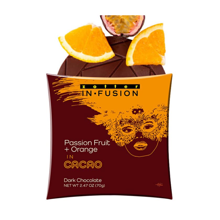 Zotter - InFusion - Passion Fruit + Orange in Cacao