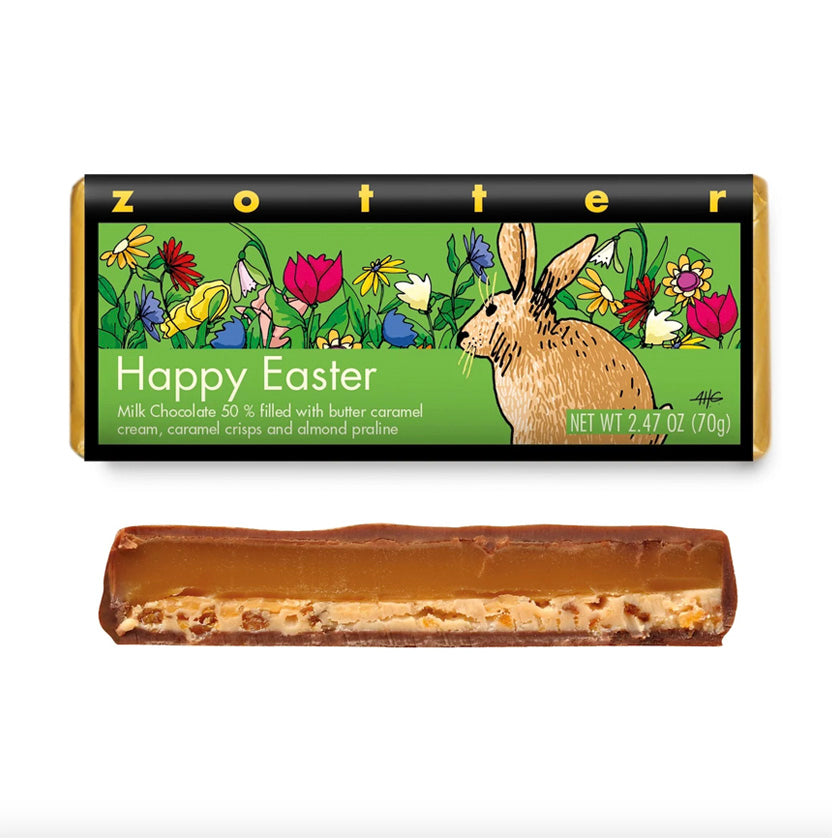 Zotter - Hand Scooped Chocolate - Happy Easter - ButterCaramel