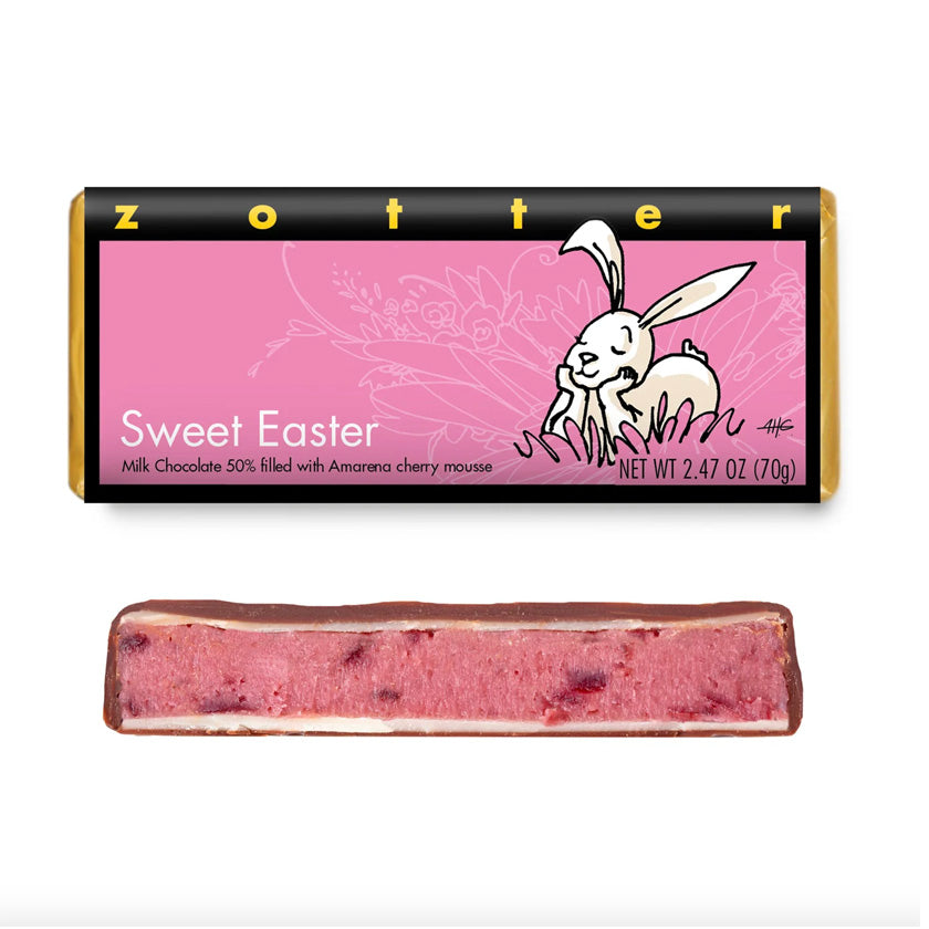 Zotter - Hand Scooped Chocolate - Sweet Easter - Amarena Cherry