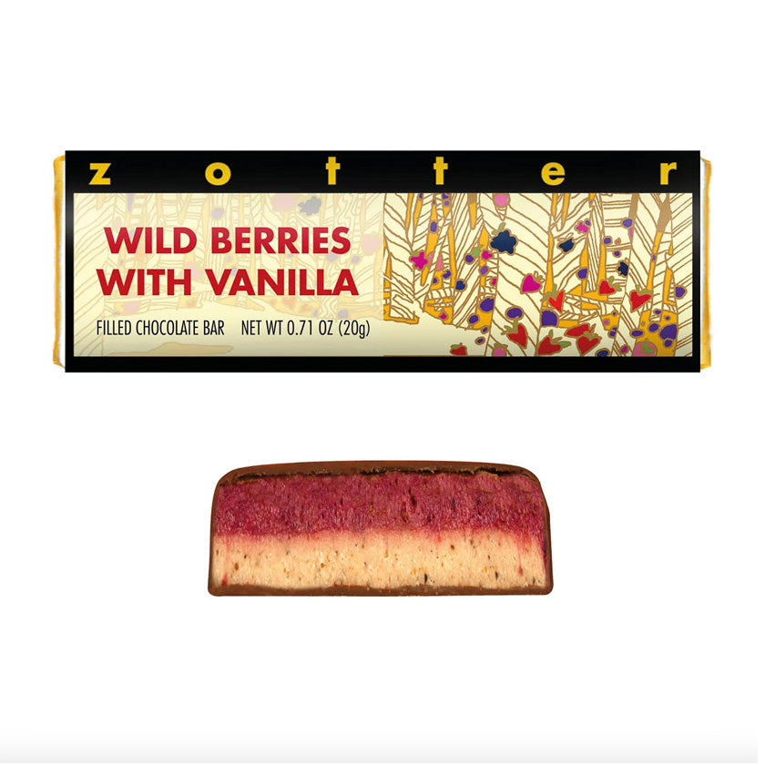 Zotter - Hand Scooped Minis - Wild Berries with Vanilla 20g Mini