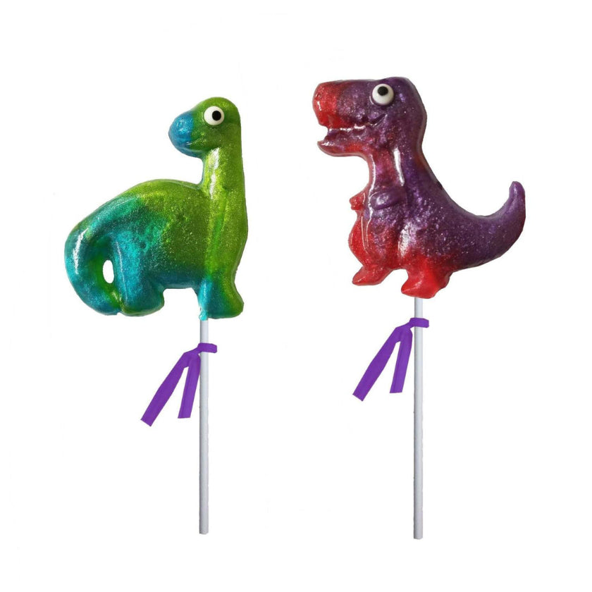 Melville - Lollipops - Glitter Swirl Dinosaur - Bulk