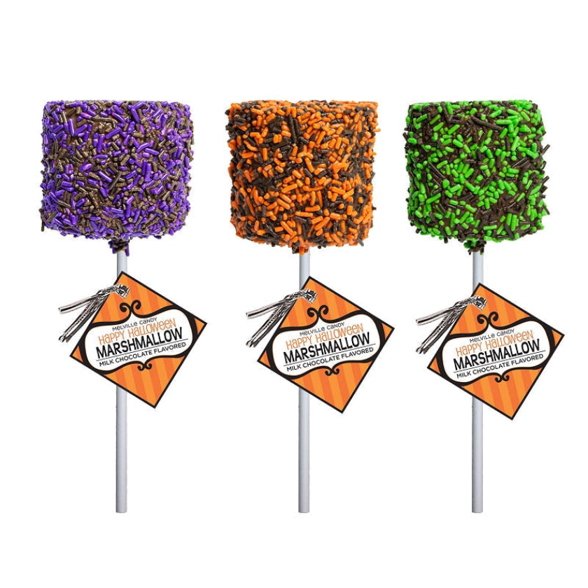 Melville - Giant Marshmallow Pops - Assorted Halloween - Bulk