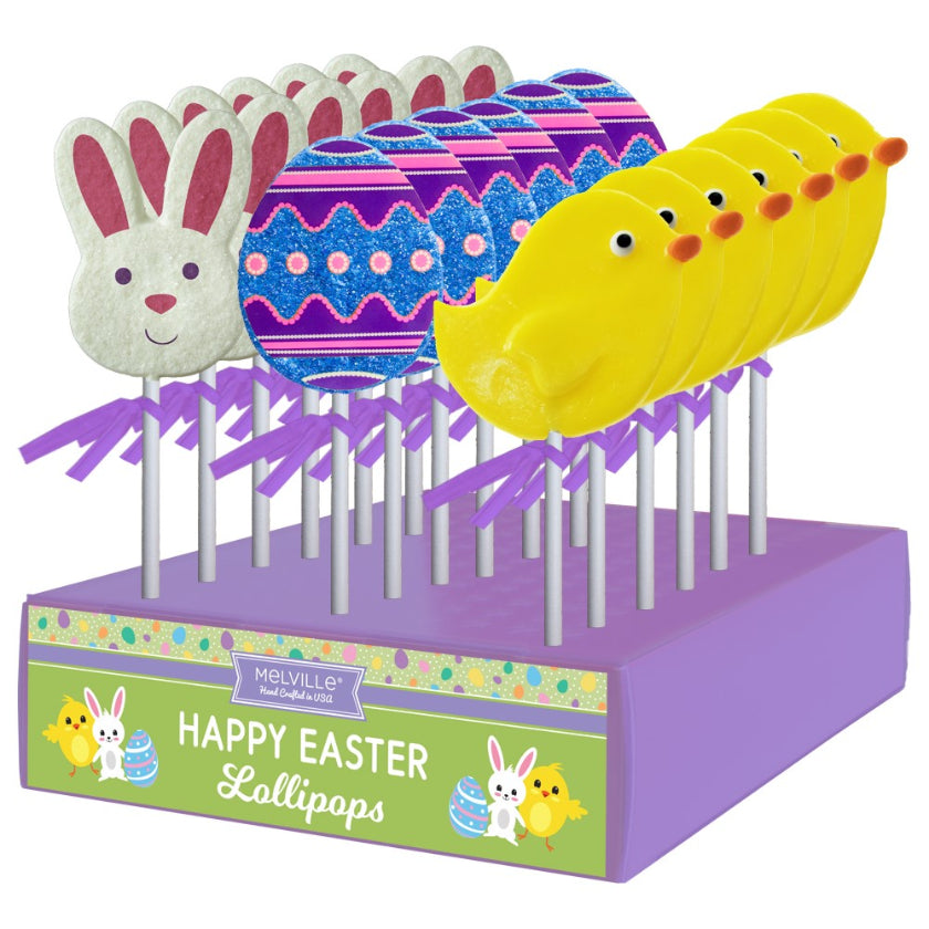 Melville - Lollipops - Fancy Easter - Assorted - Display