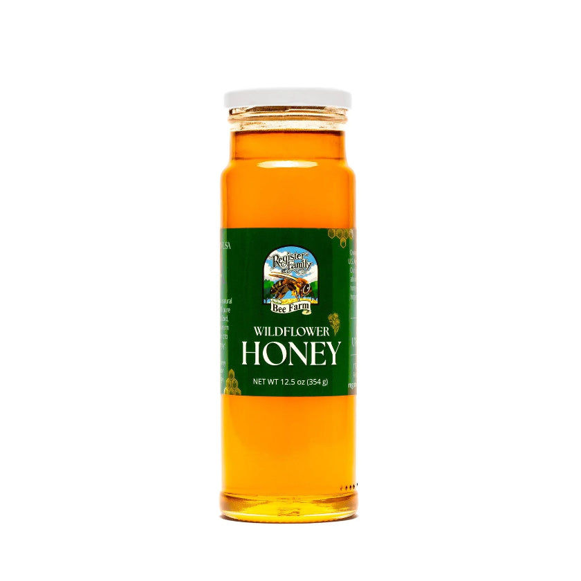 Register Family Farm - Wildflower Honey Glass Jar - 12.5oz