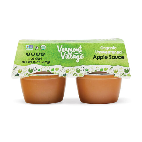 Vermont Village - Organic Apple Sauce Snack Cup 4oz
