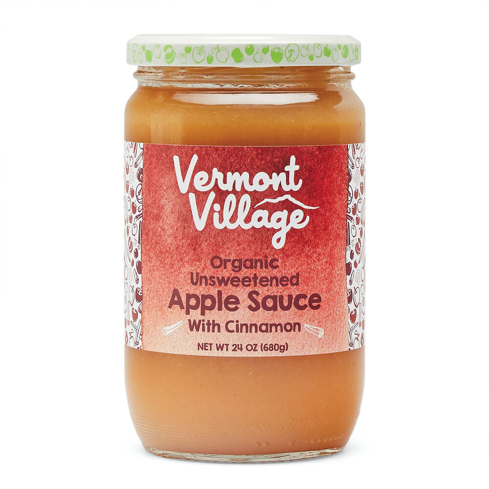 Vermont Village - Organic Apple Sauce with Cinnamon 24oz