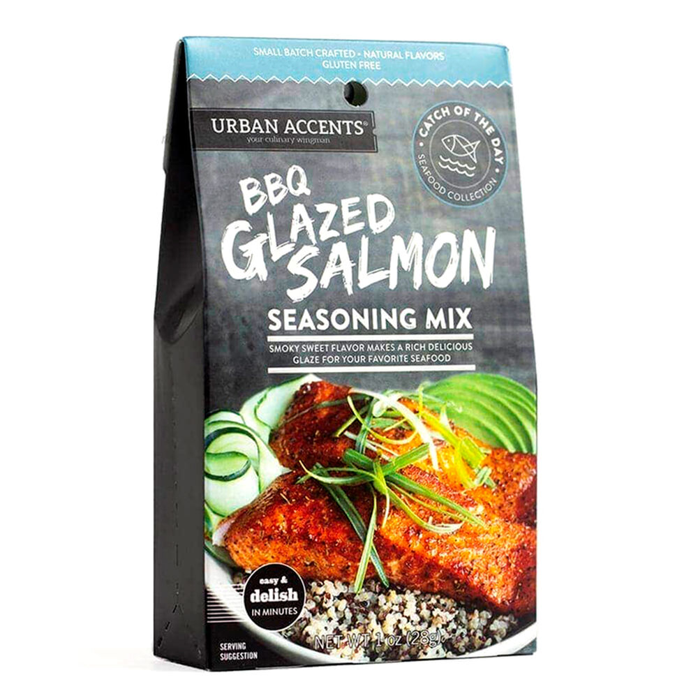Urban Accents - Seafood Seasoning Mix, BBQ Glazed Salmon