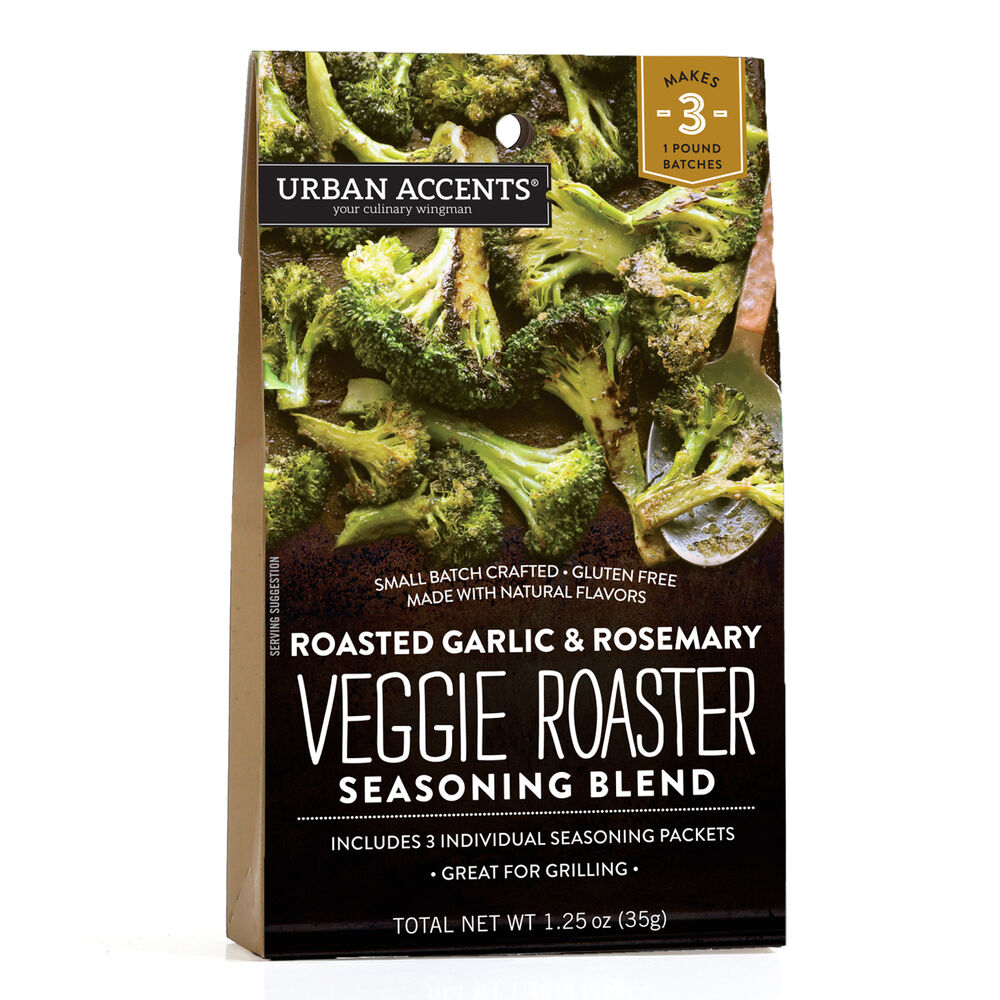 Urban Accents - Veggie Roaster Seasoning Blend, Roasted Garlic & Rosemary
