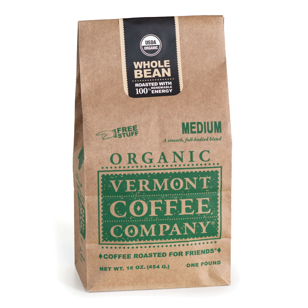 Vermont Coffee - Medium Whole Bean 16oz