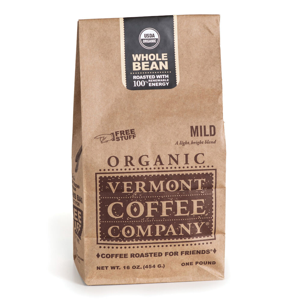 Vermont Coffee - Mild Whole Bean 16oz