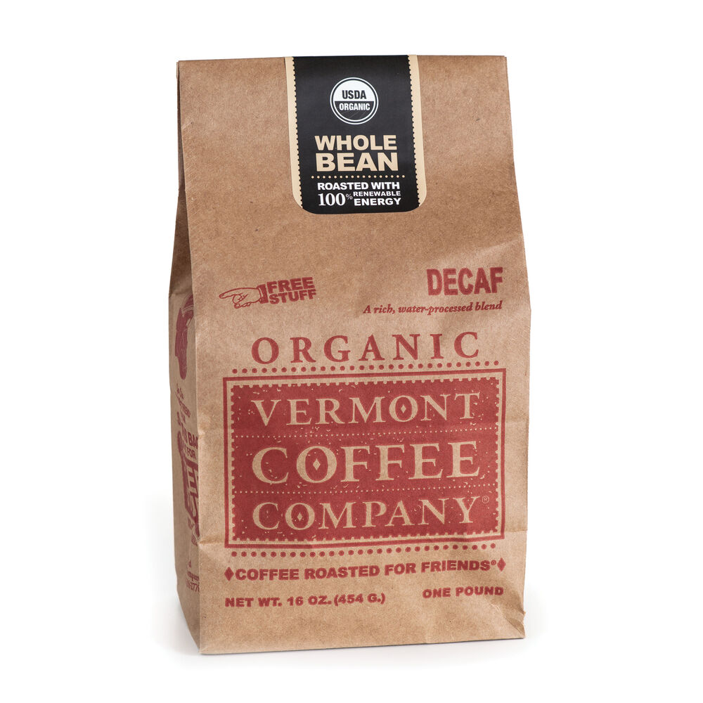Vermont Coffee - Decaf Whole Bean 16oz