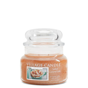 Village Candle - Salted Caramel Latte - Small Glass Dome