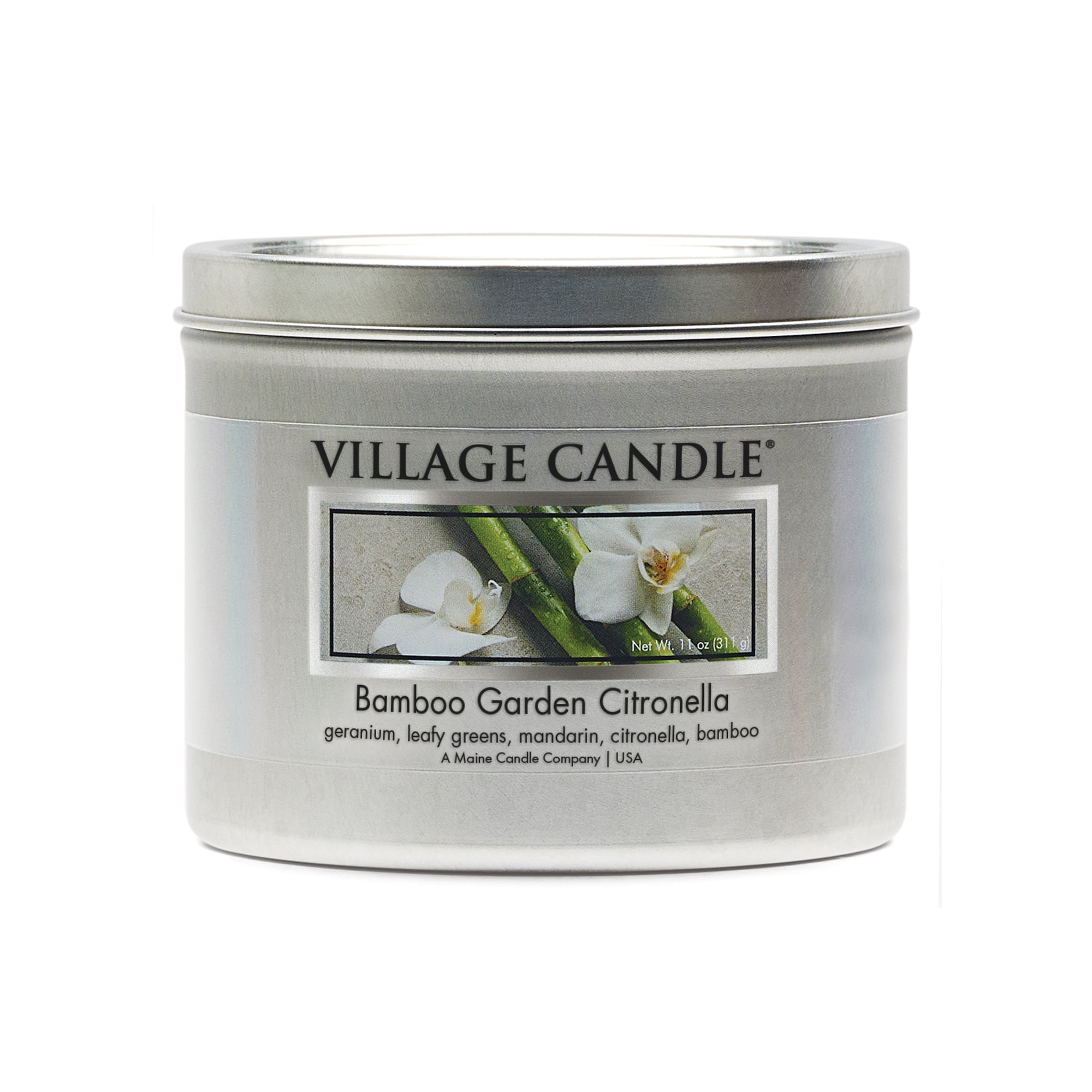 Village Candle - Bamboo Garden Citronella Tin