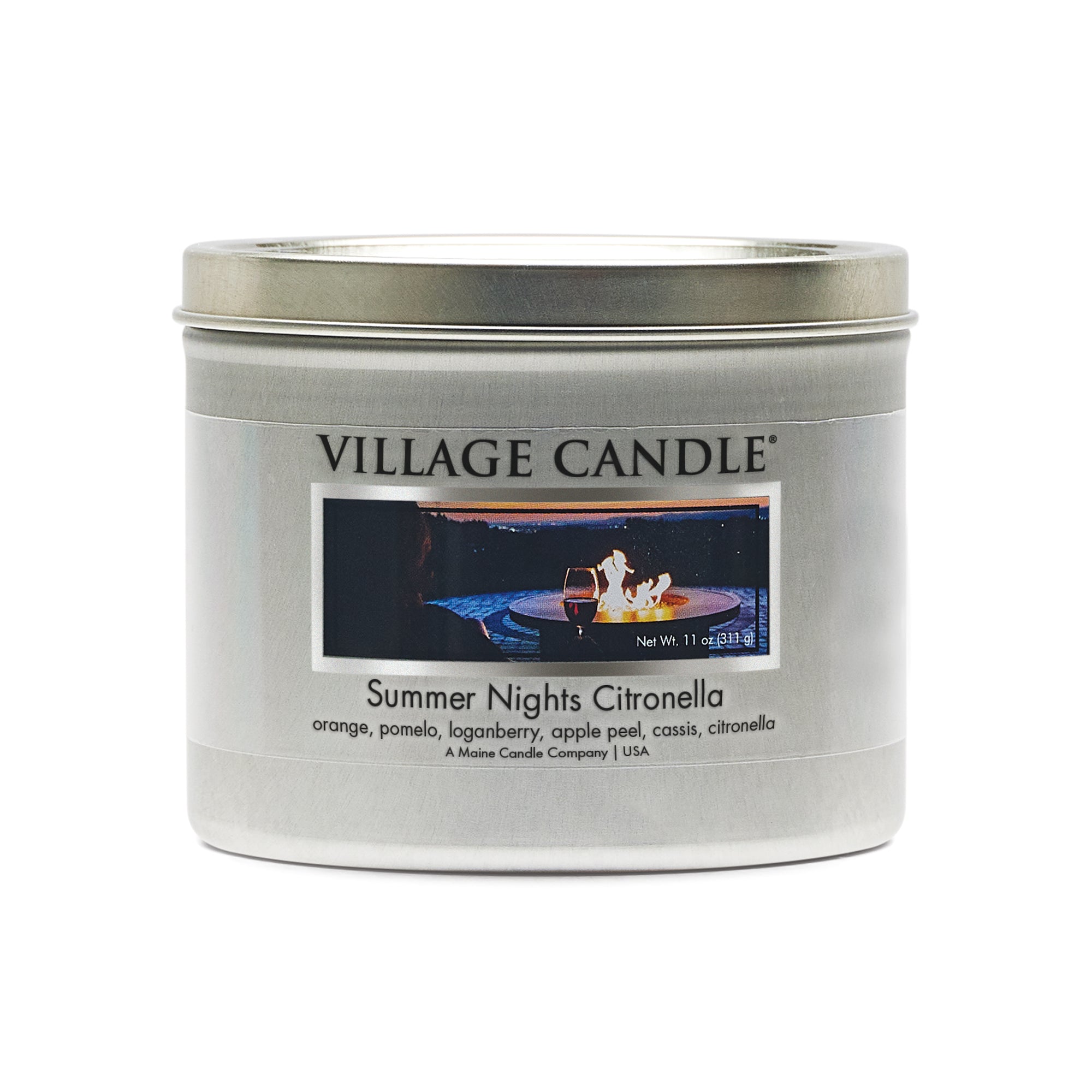 Village Candle - Summer Nights Citronella Tin