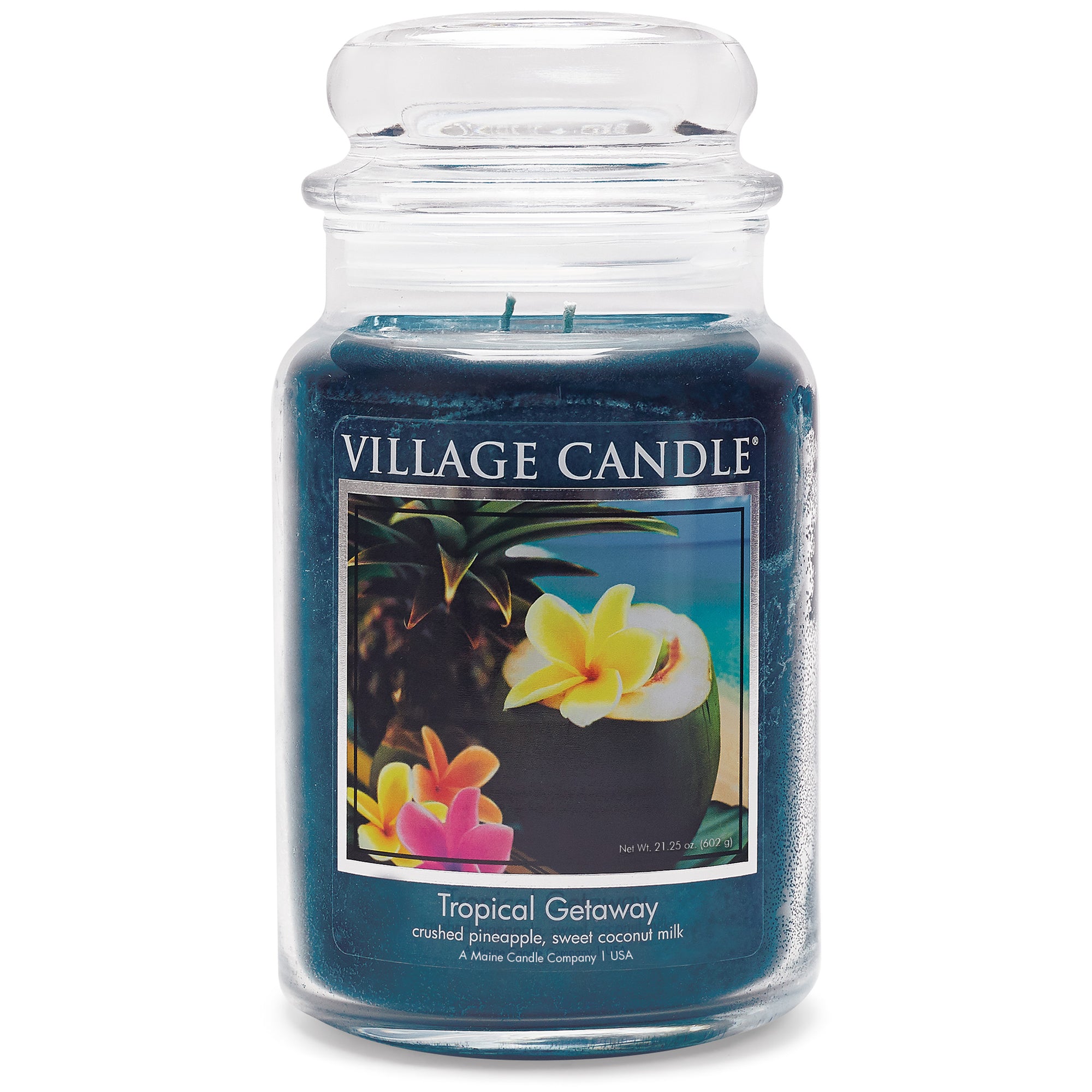 Village Candle - Tropical Getaway - Large Glass Dome