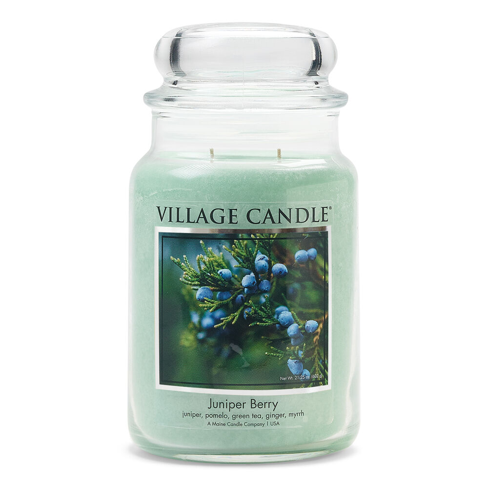 Village Candle - Juniper Berry - Large Glass Dome