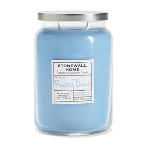Stonewall Home - Candles & Fragrance - Rainy Days, Large Apothecary