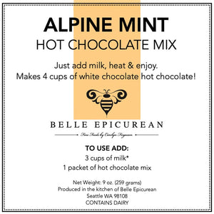Belle Epicurean - Beverage Mix - Alpine Mint Hot Chocolate