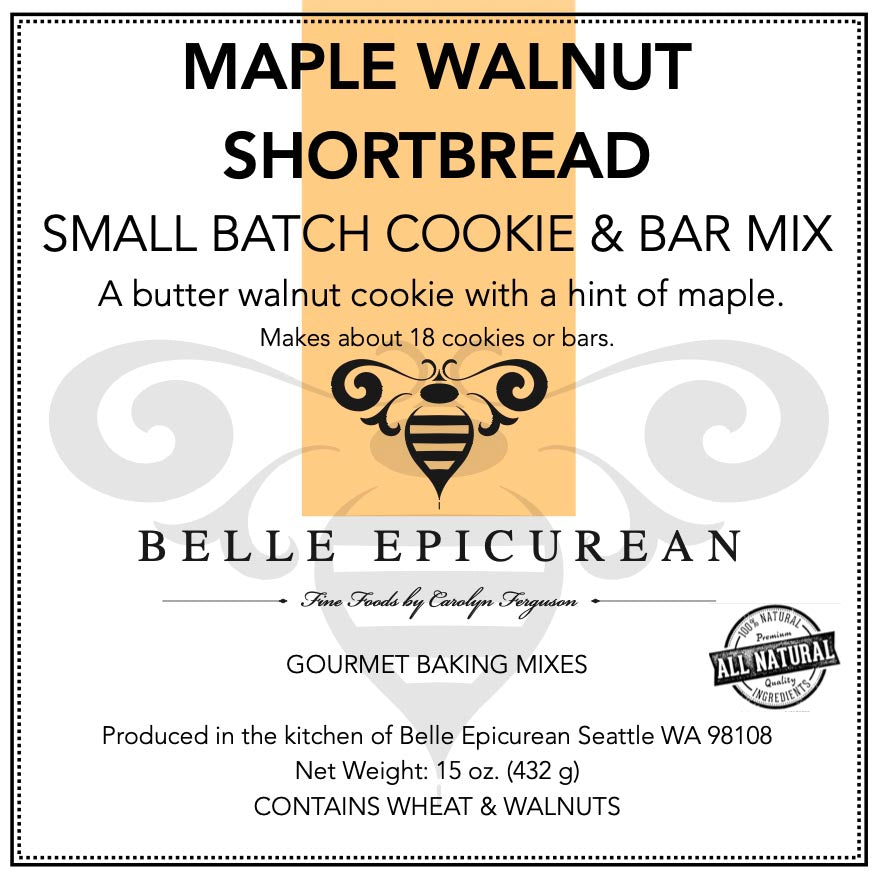 Belle Epicurean - Cookie Mix - Maple Walnut Shortbread