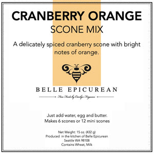 Belle Epicurean - Scone Mix - Cranberry Orange