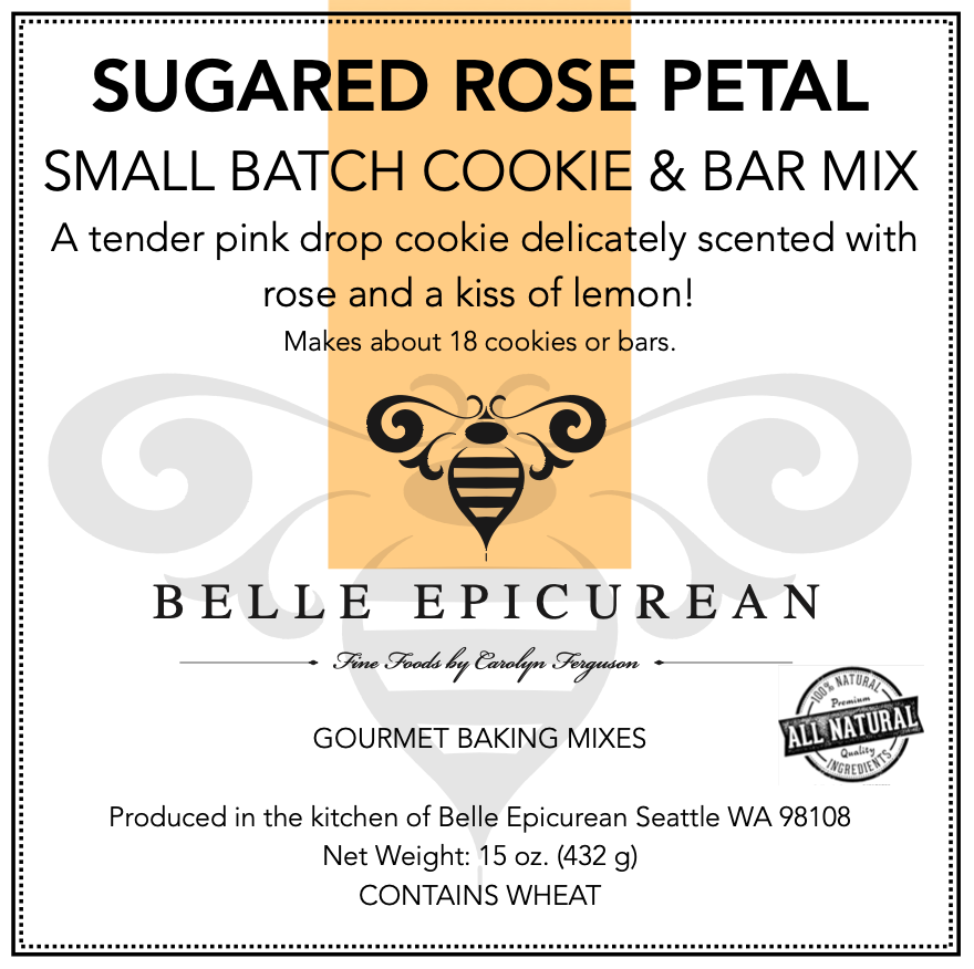 Belle Epicurean - Sugared Rose Petal Drop Cookies
