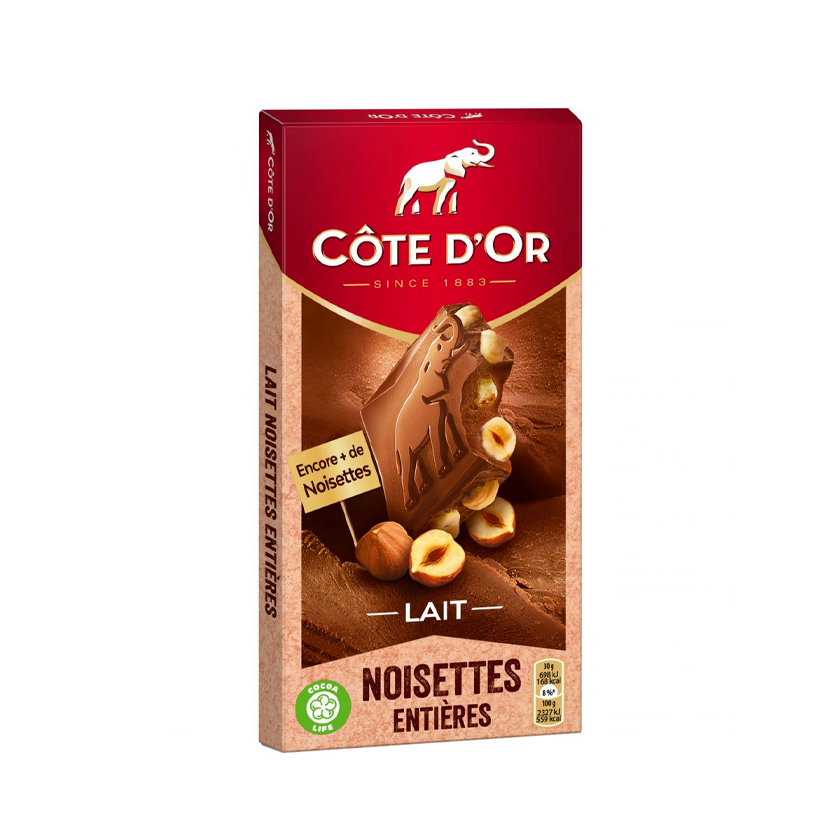 Côte D'Or Lait Noisettes Entiéres