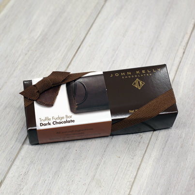 John Kelly Chocolates Truffle Fudge 8oz Bar - Dark Chocolate
