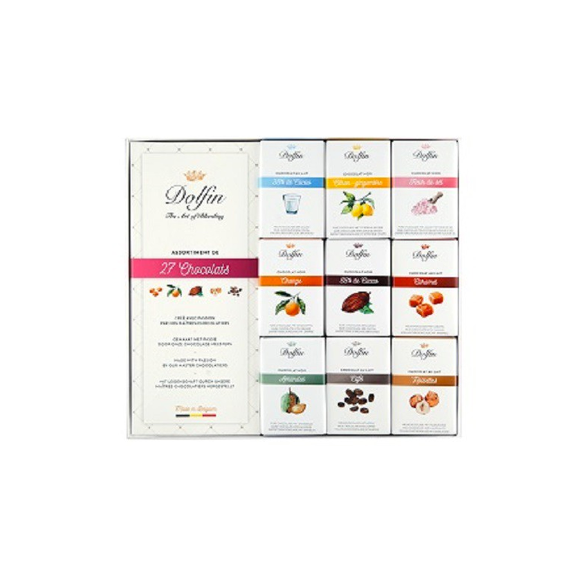 Dolfin Clear Gift Box w/ 27 Assorted Bars